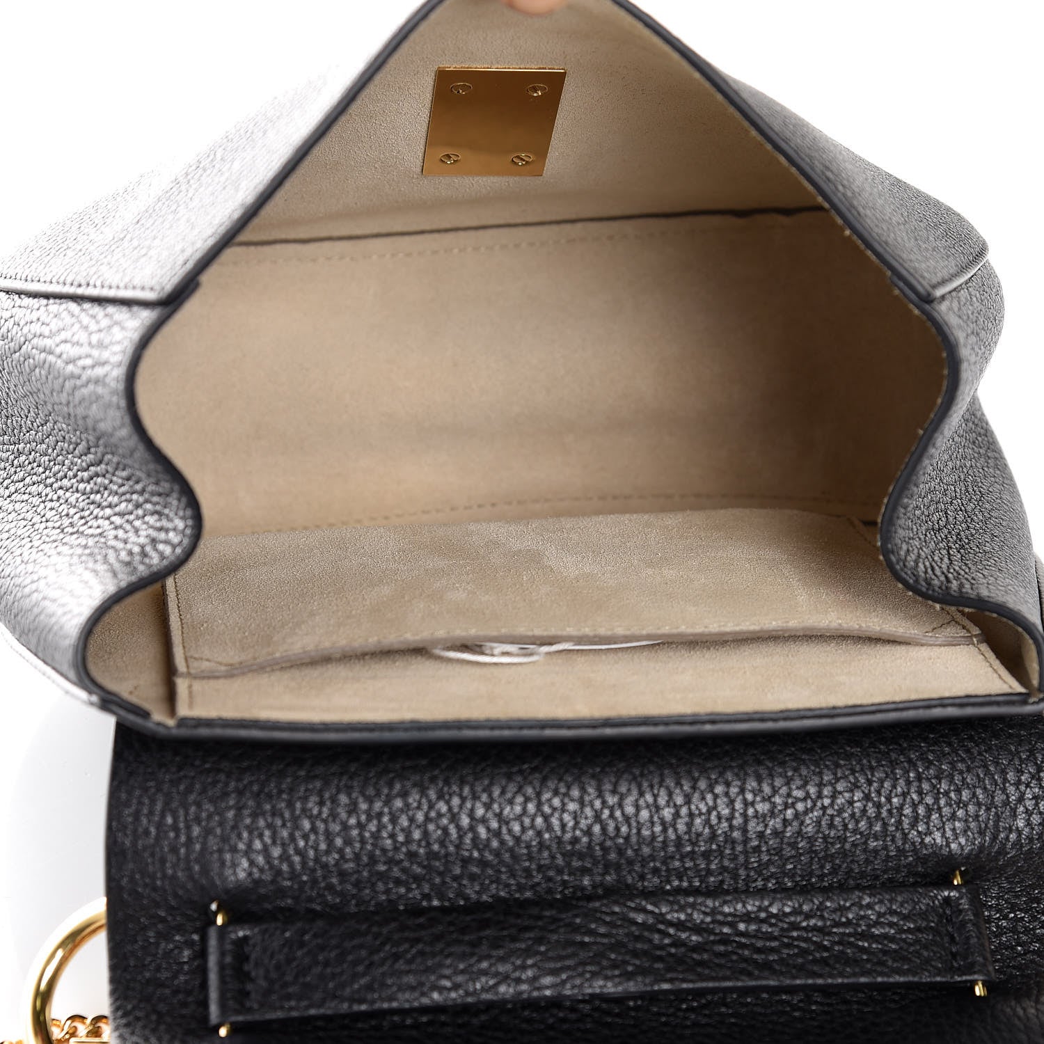 Chloe Grained Lambskin Drew Shoulder Bag Black 5 of 6