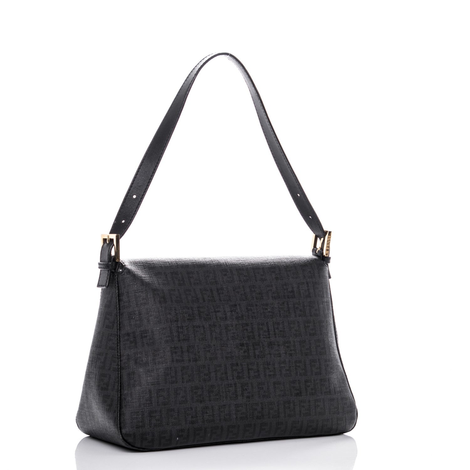 Fendi Zucchino Spalmati Vitello Forever Mama Baguette Black 3 of 7