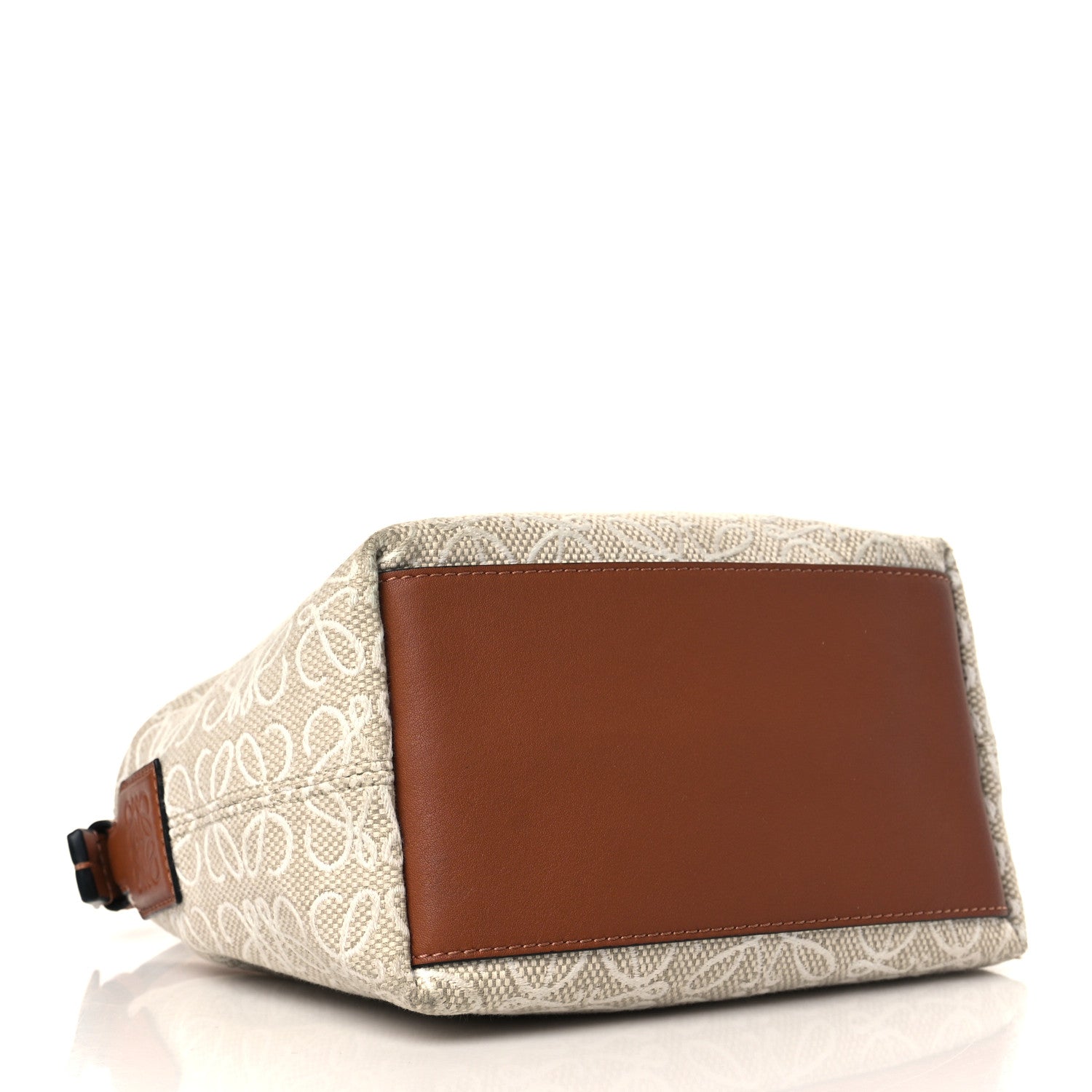 Loewe Jacquard Anagram Calfskin Small Cubi Bag Ecru Tan 4 of 7