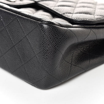 Chanel Caviar Quilted Jumbo Double Flap Black 10 of 12