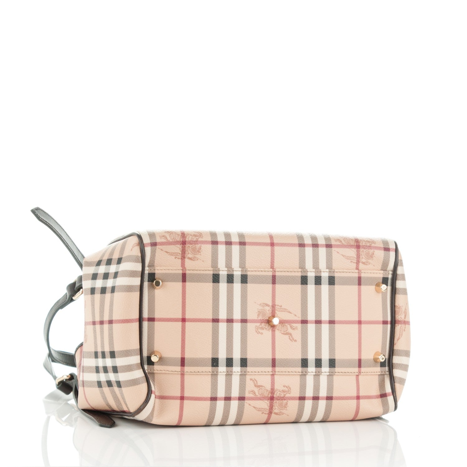 Burberry Haymarket Check Small Canterbury Tote Chocolate 4 of 9