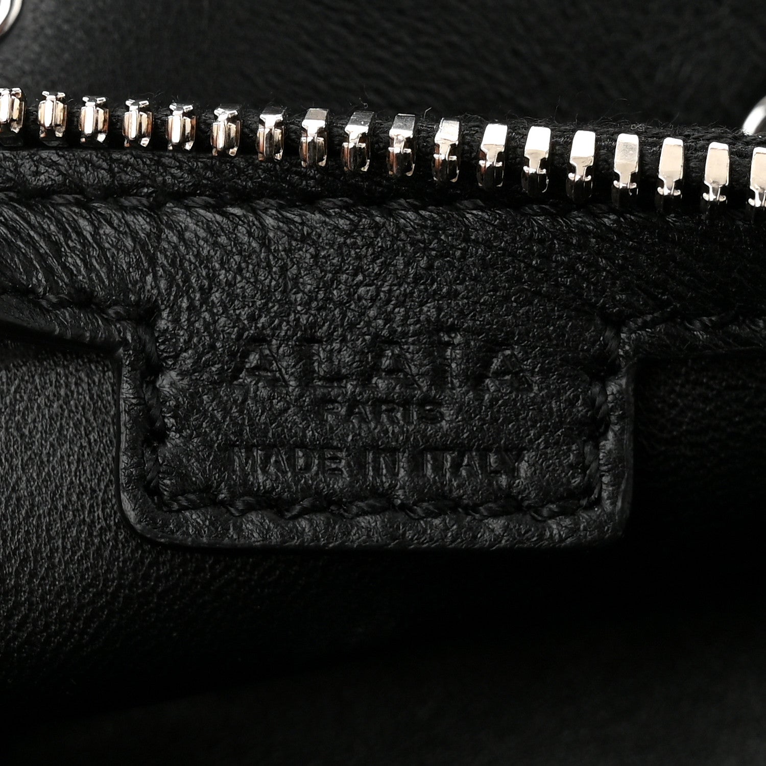 Alaia Lambskin Grommet Belt Bag Black 6 of 9