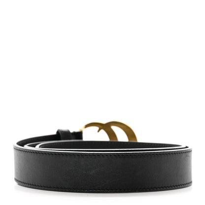 Gucci Calfskin Double G 30mm Belt 80 32 Black 2 of 6