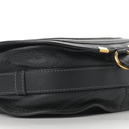 Chloe Calfskin Medium Marcie Round Crossbody Bag Black 9 of 12