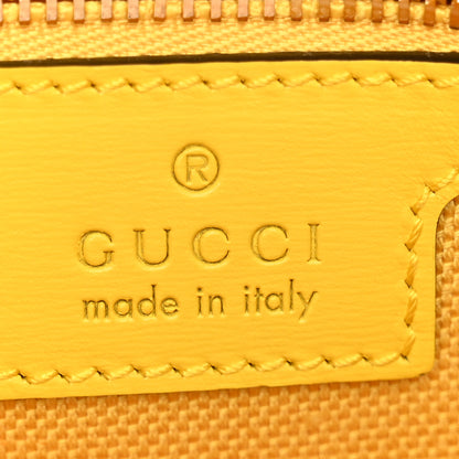 Gucci GG Monogram Textured Dollar Calfskin Small Luce Shoulder Bag Yellow 6 of 10