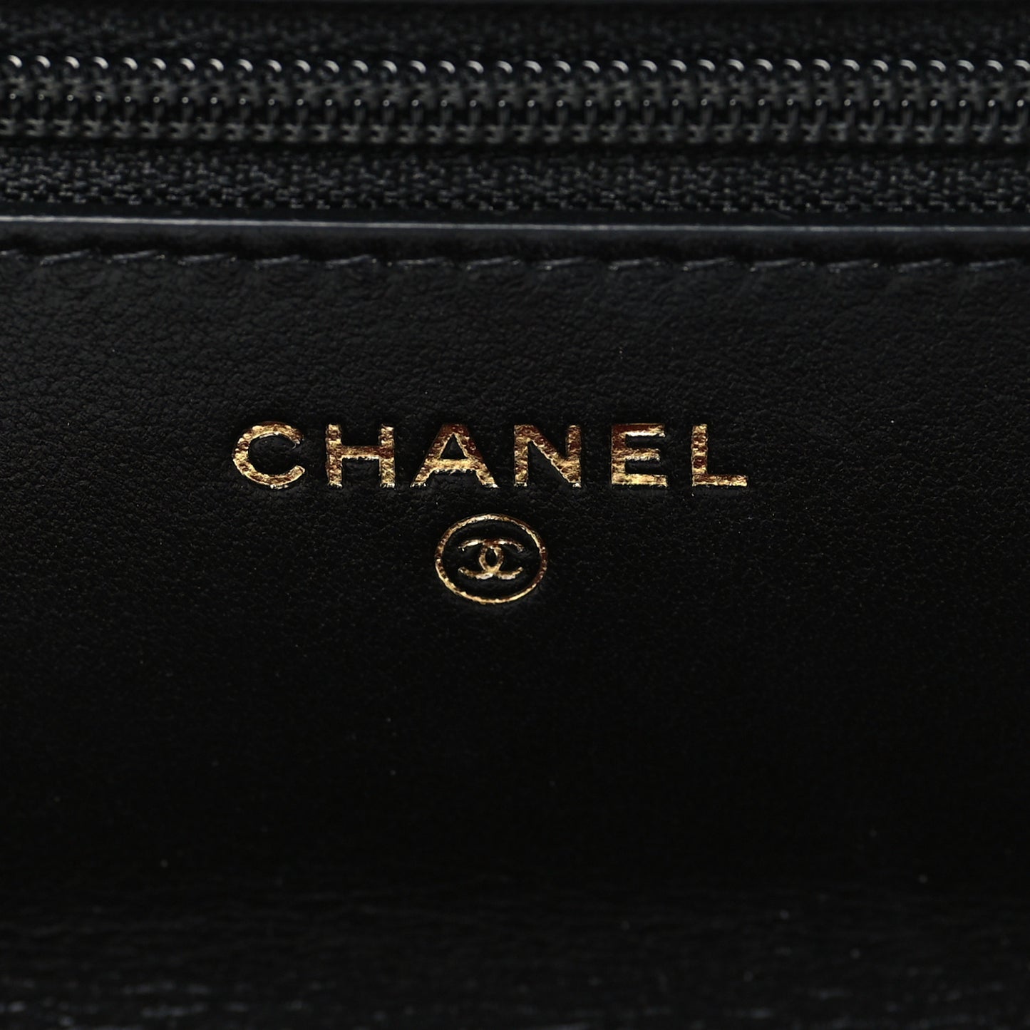 Lambskin Quilted Chanel 19 Wallet On Chain WOC Black
