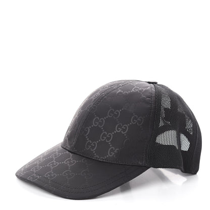 Gucci Nylon Monogram Baseball Hat L Black 2 of 5