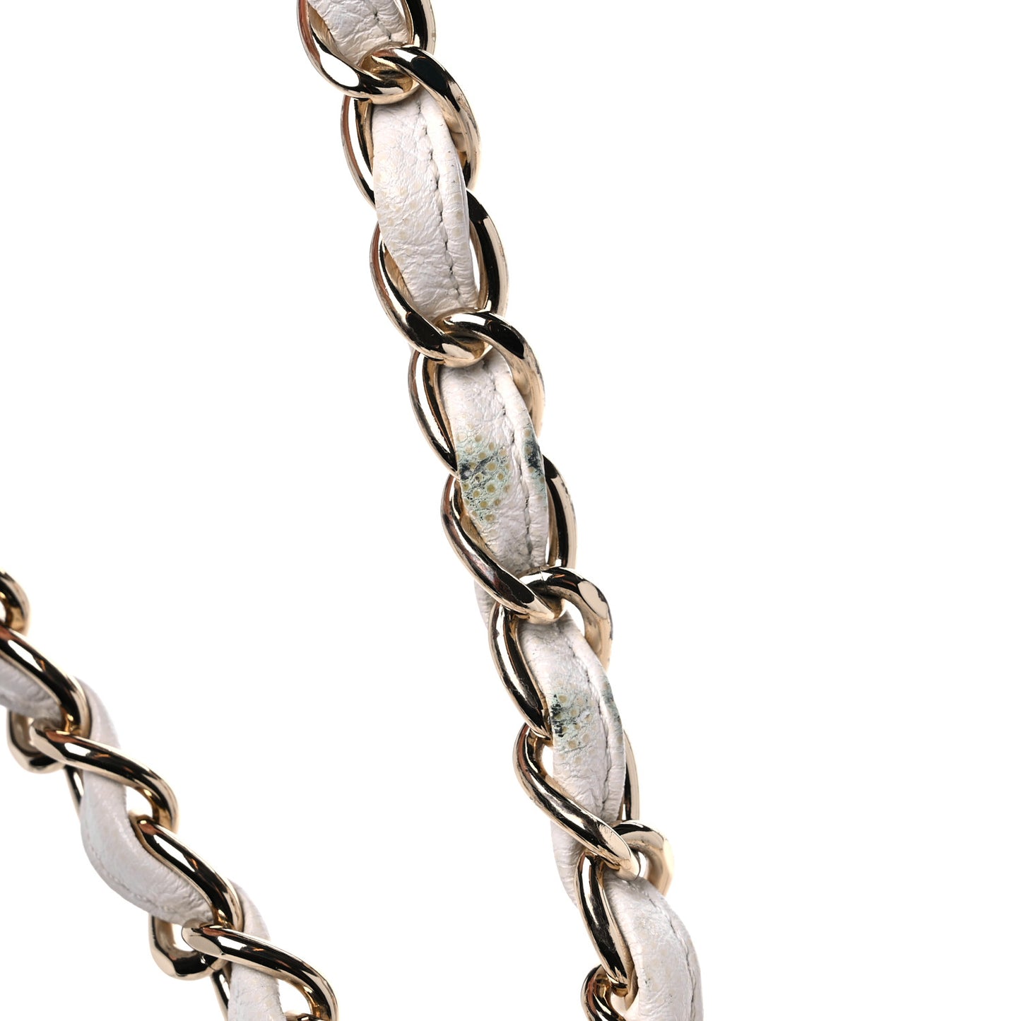 Caviar Quilted Jumbo Double Flap White