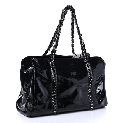 Chanel Patent Calfskin Large Luxe Ligne Tote Black 2 of 4