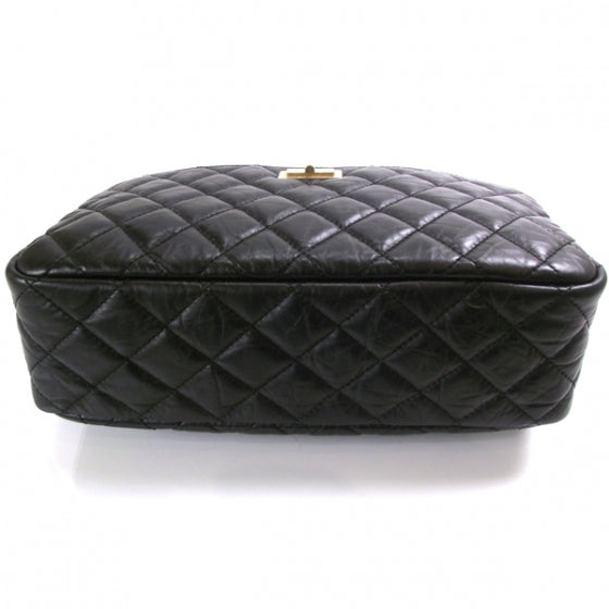 Chanel Aged Calfskin Quilted Medium Reissue Camera Case Black 4 of 11