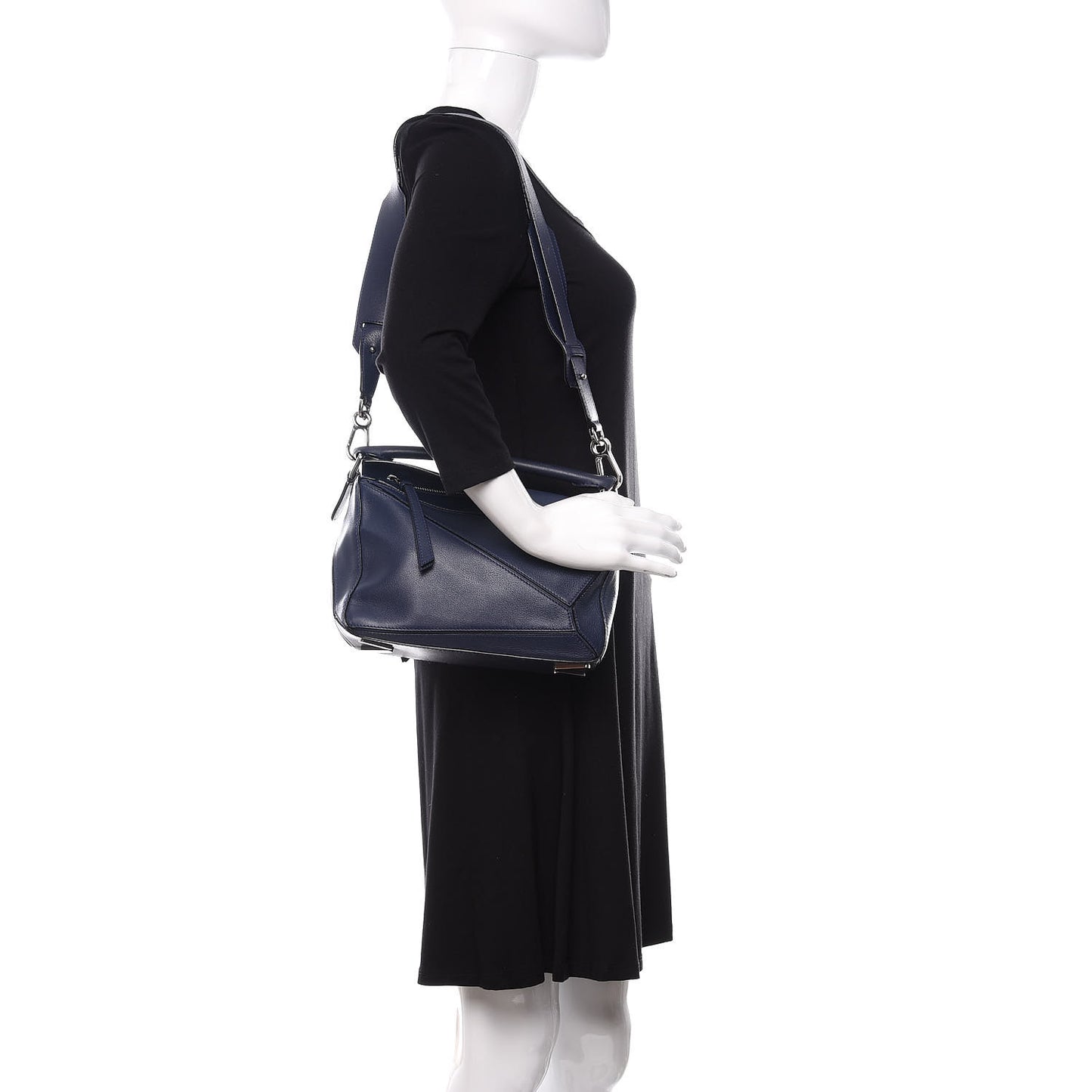Calfskin Small Puzzle Bag Marine