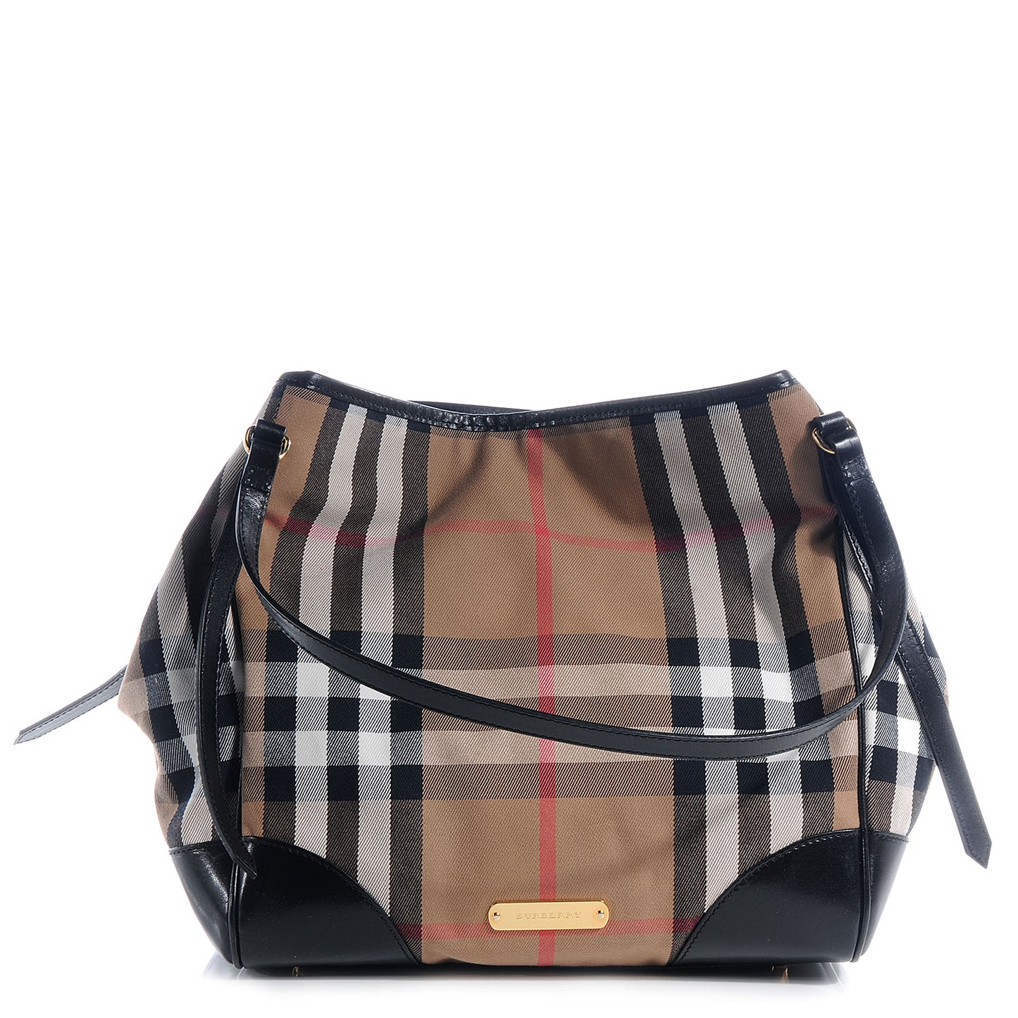 Bridle Calfskin House Check Medium Canterbury Hobo