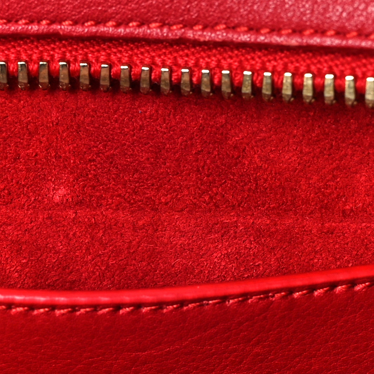 Saint Laurent Calfskin Baby Monogram Cabas Red 9 of 9