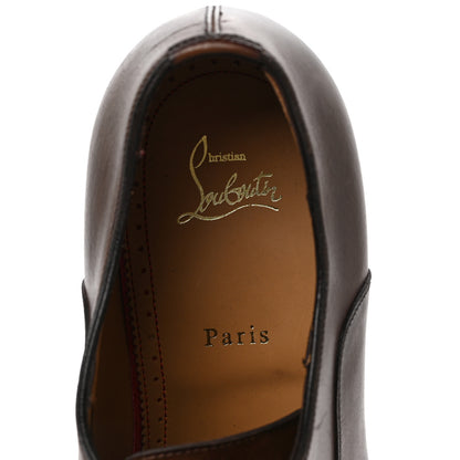 Christian Louboutin Calfskin Mens Greggo Flat Oxfords 44 Brown 7 of 8