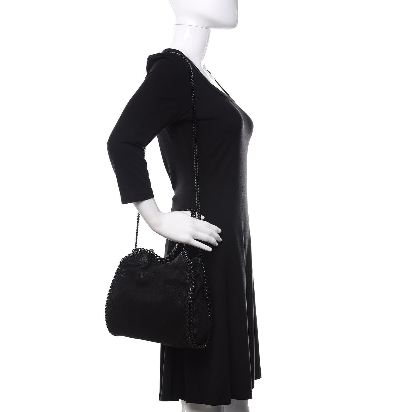 Shaggy Deer Mini Falabella Tote Black