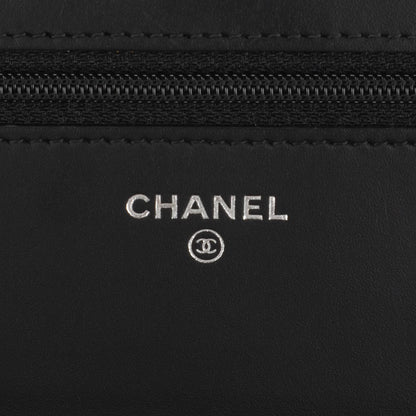 Chanel Caviar Quilted Boy Wallet On Chain WOC Black 6 of 8