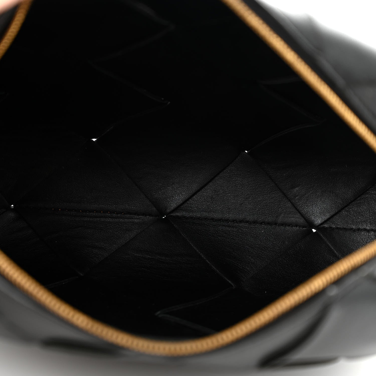 Bottega Veneta Lambskin Maxi Intrecciato Small Cassette Camera Bag Black 5 of 12