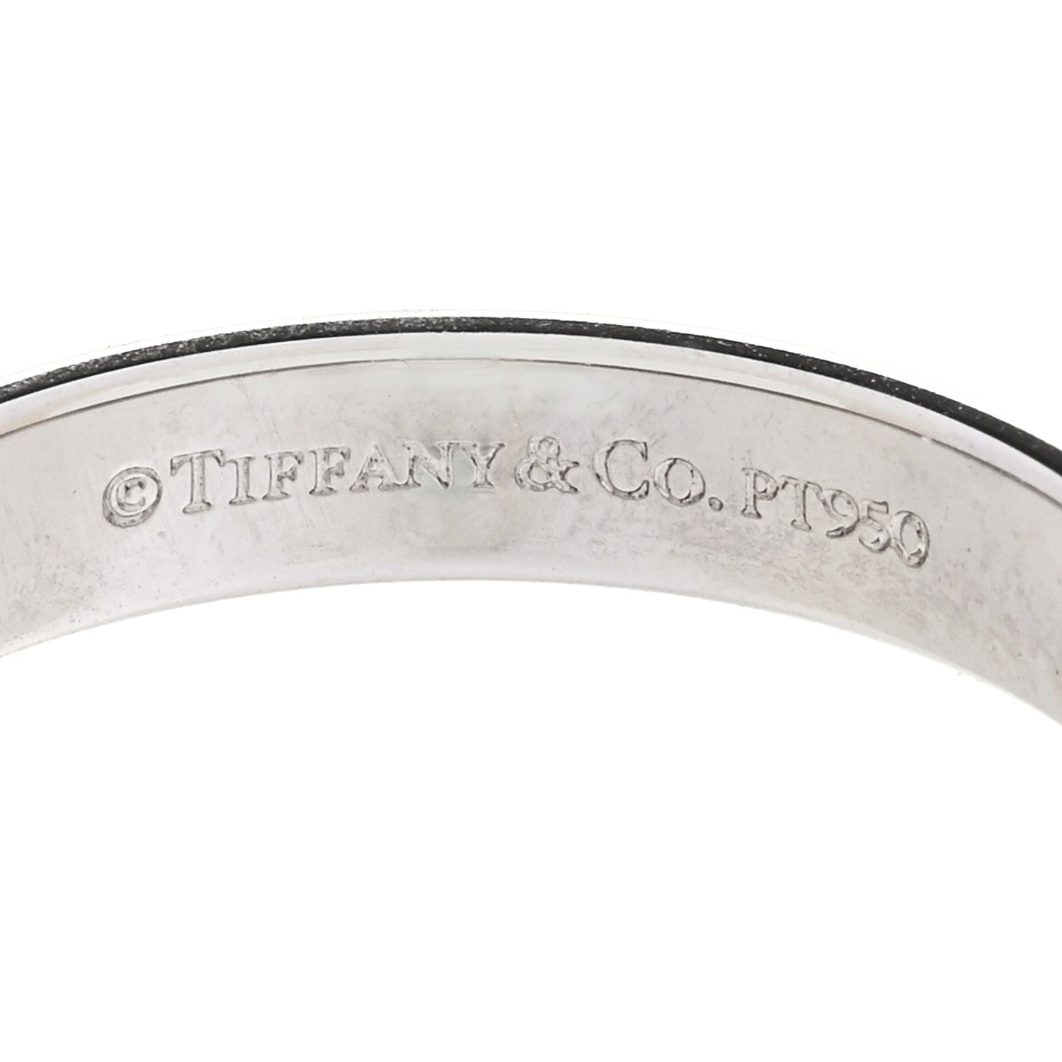 Tiffany Platinum Diamond 3mm Notes Ring 48 4.5 4 of 5