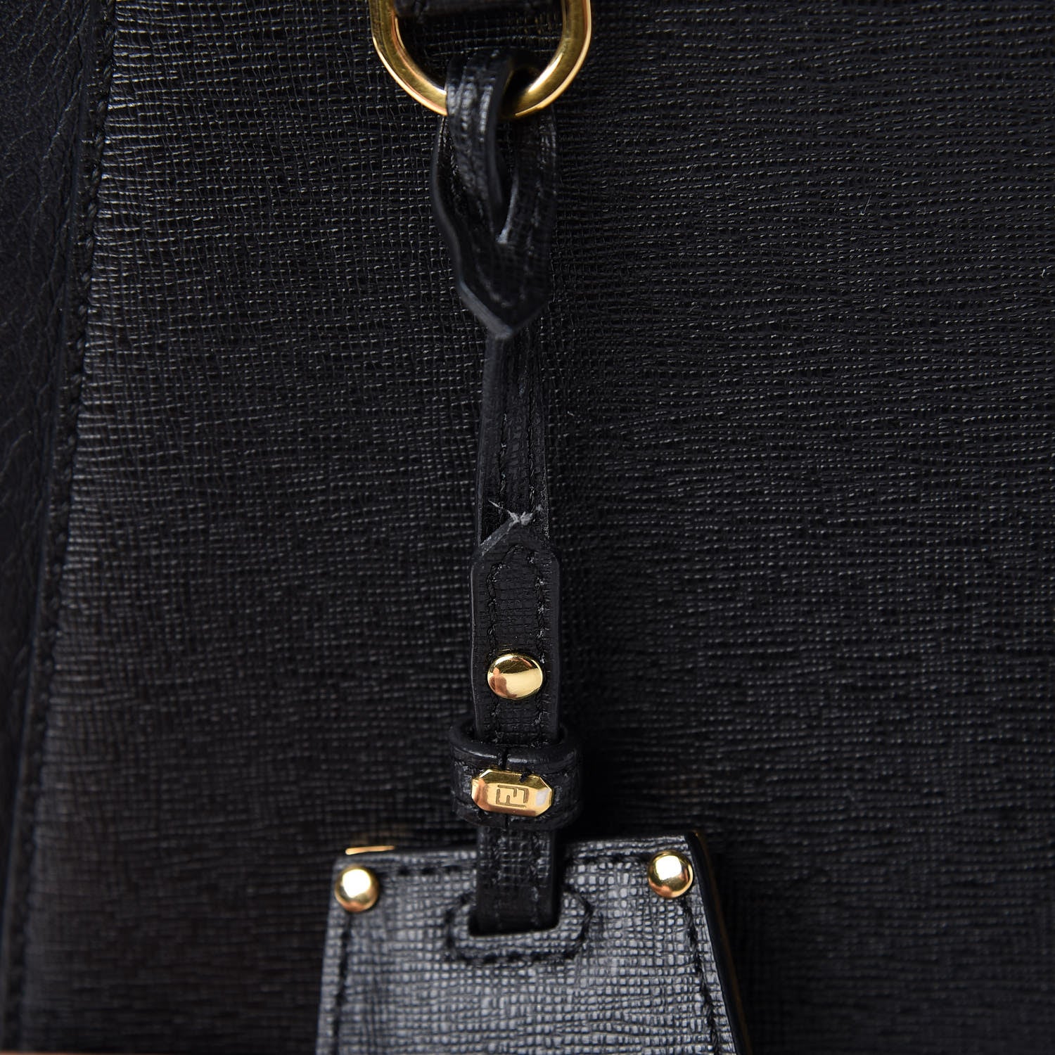 Fendi Vitello Elite Petite 2Jours Tote Black 10 of 10