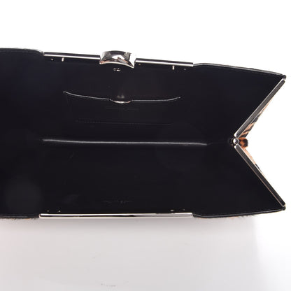 Christian Dior Calfskin Hair Leopard Print Clutch Brown 5 of 8