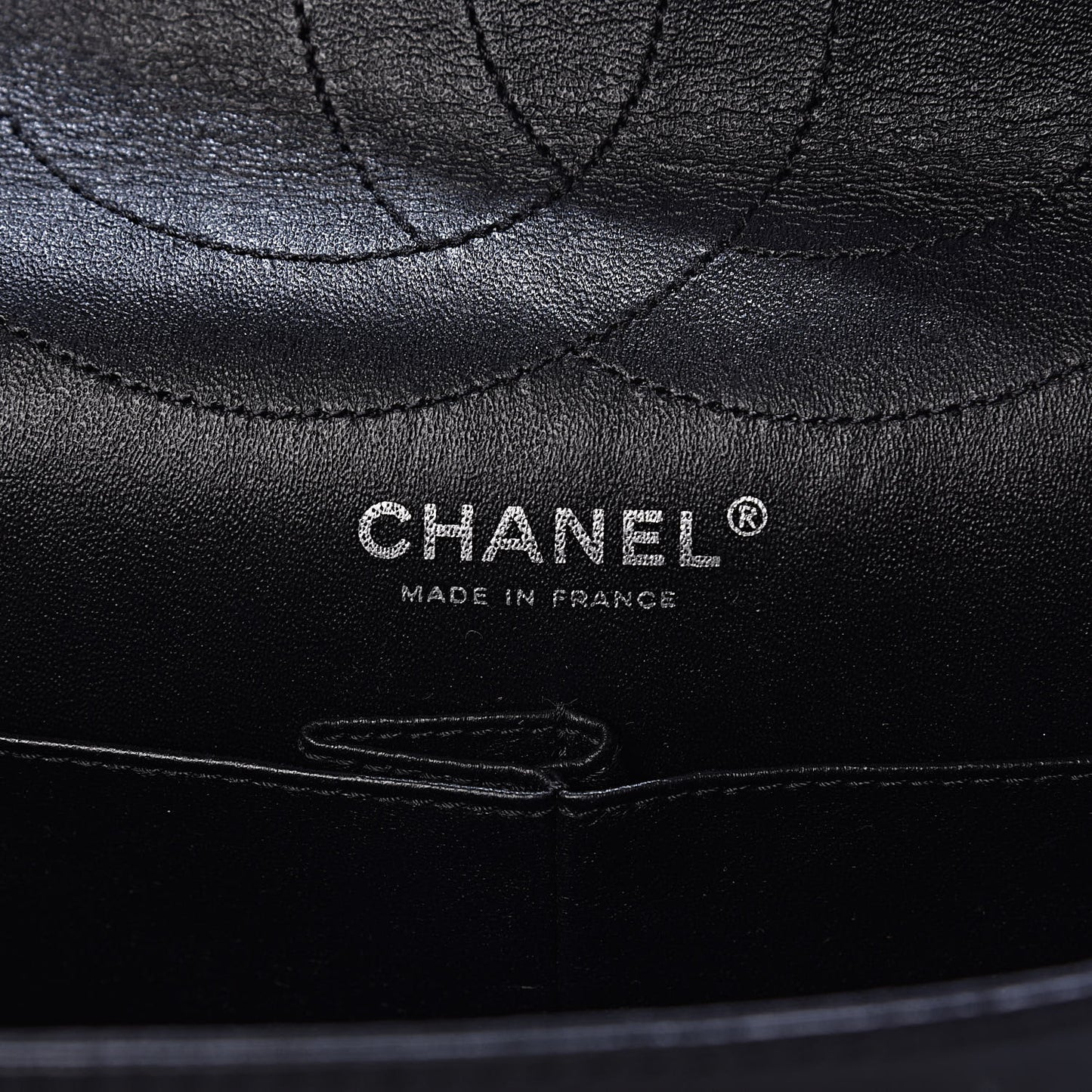 Distressed Patent Quilted 2.55 Reissue 227 Flap Black