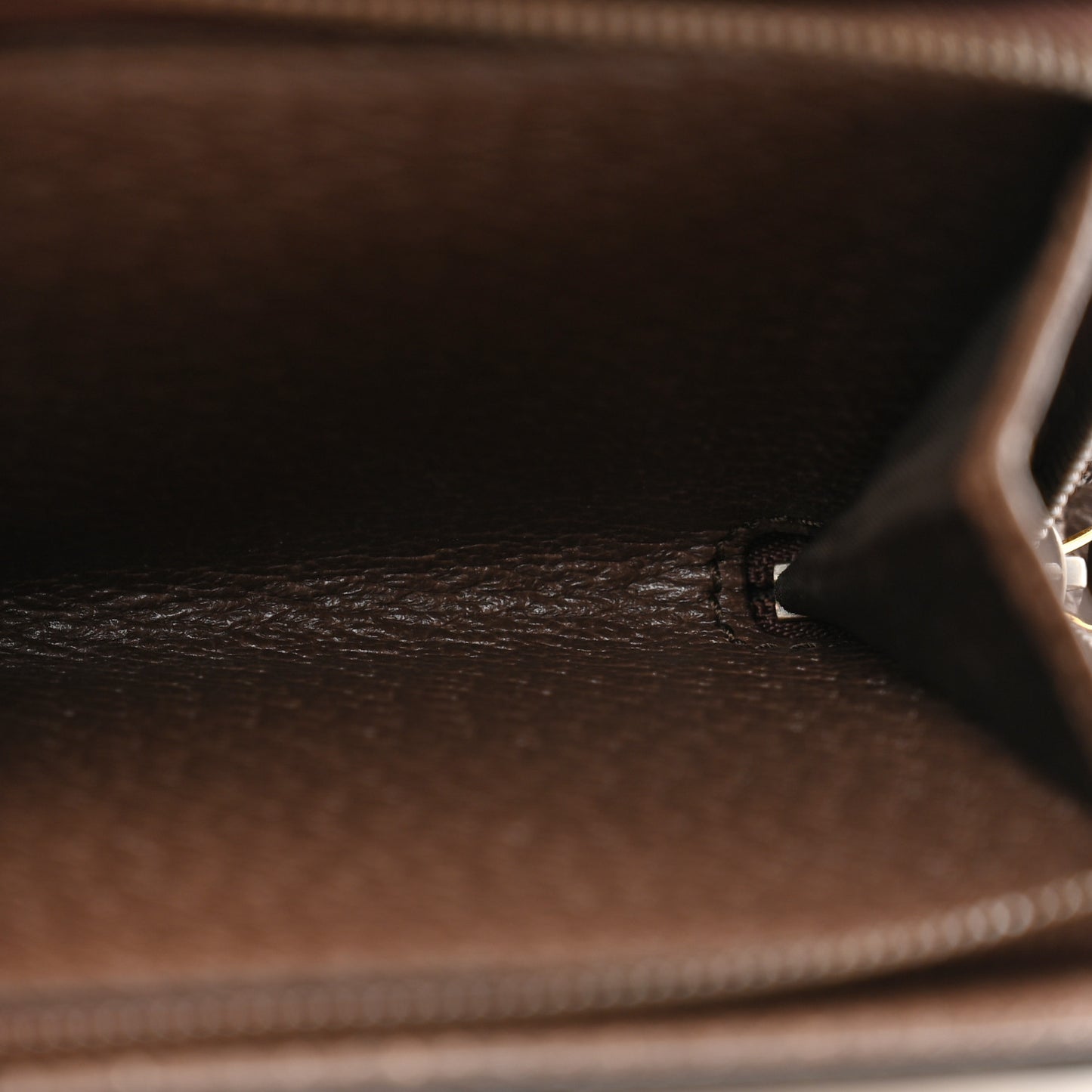 Monogram Jumbo GG Textured Dollar Calfskin Diana Compact Wallet Camel Ebony New Acero