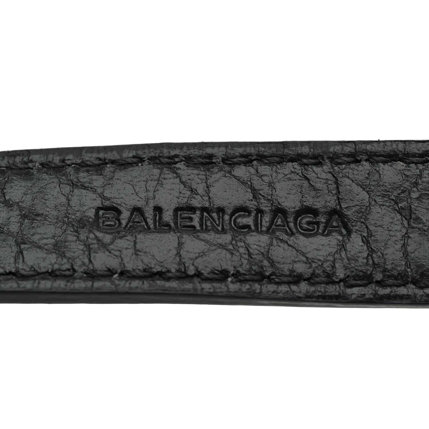 Balenciaga Agneau Giant Silver Hardware Triple Tour M Bracelet Gris Fossile 6 of 7