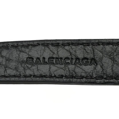 Balenciaga Agneau Giant Silver Hardware Triple Tour M Bracelet Gris Fossile 6 of 7