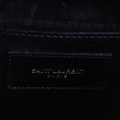 Saint Laurent Calfskin Small Classic Monogram Kate Tassel Satchel Gold 7 of 8