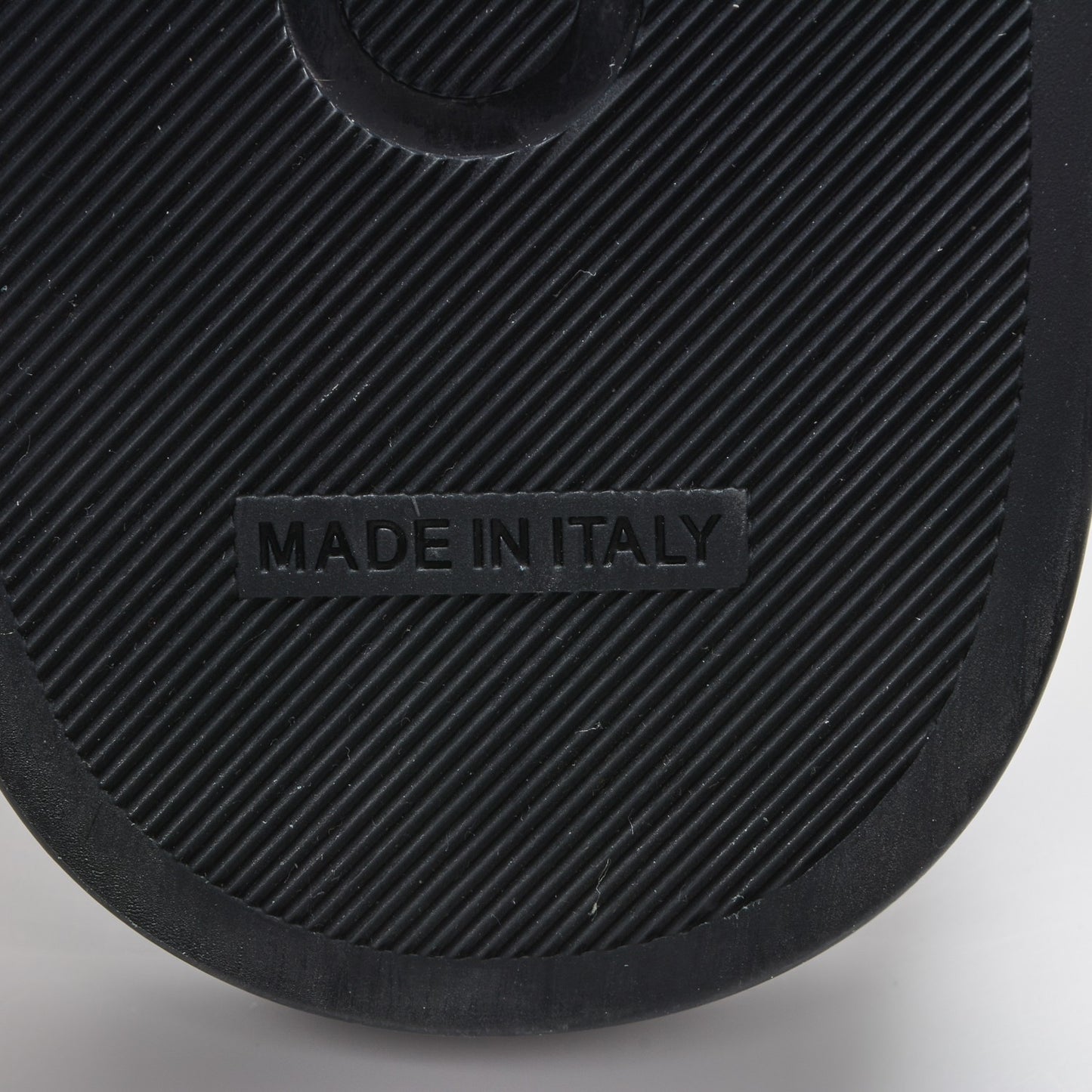 Lambskin Canvas Chain Flat Sandals 38 Marine