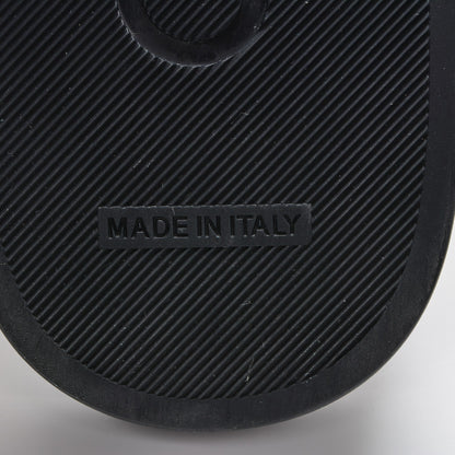 Chanel Lambskin Canvas Chain Flat Sandals 38 Marine 6 of 7