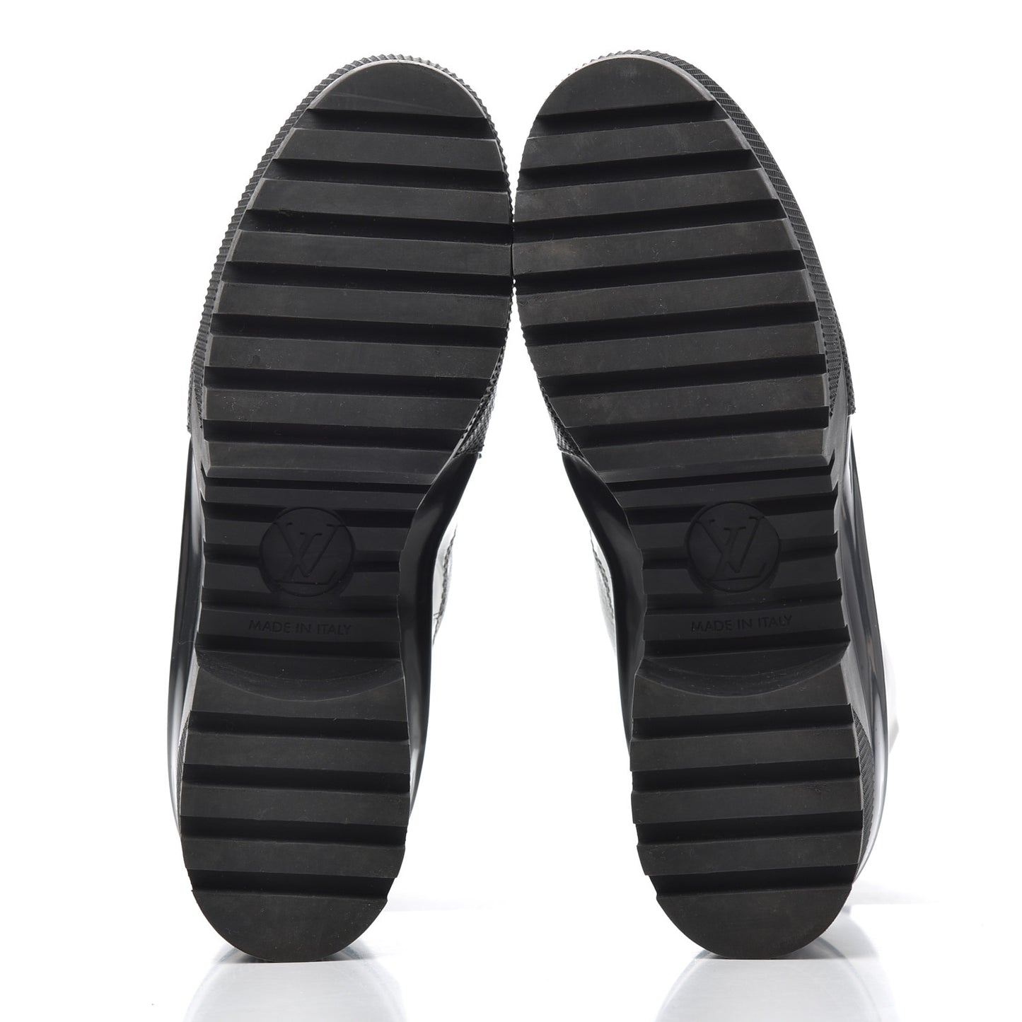 Patent Calfskin Spaceship Laureate Platform Desert Boots 37.5 Silver