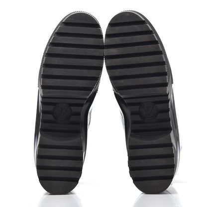 Louis Vuitton Patent Calfskin Spaceship Laureate Platform Desert Boots 37.5 Silver 5 of 21