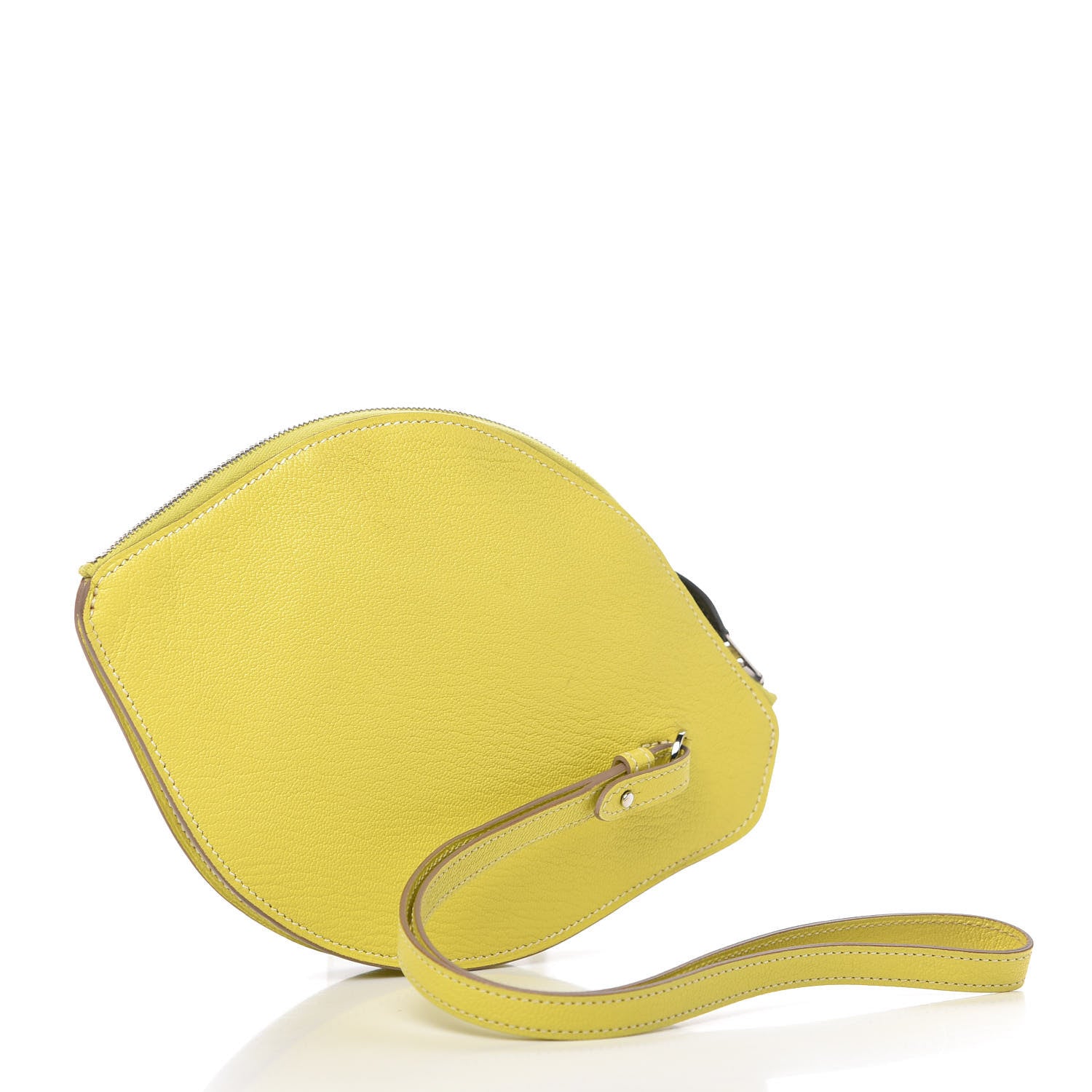 Hermes Chevre Mysore Tutti Frutti Citron Clutch Lime 3 of 9