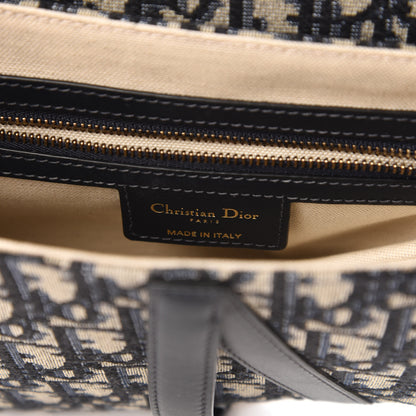 Christian Dior Oblique Saddle Bag Blue 8 of 11
