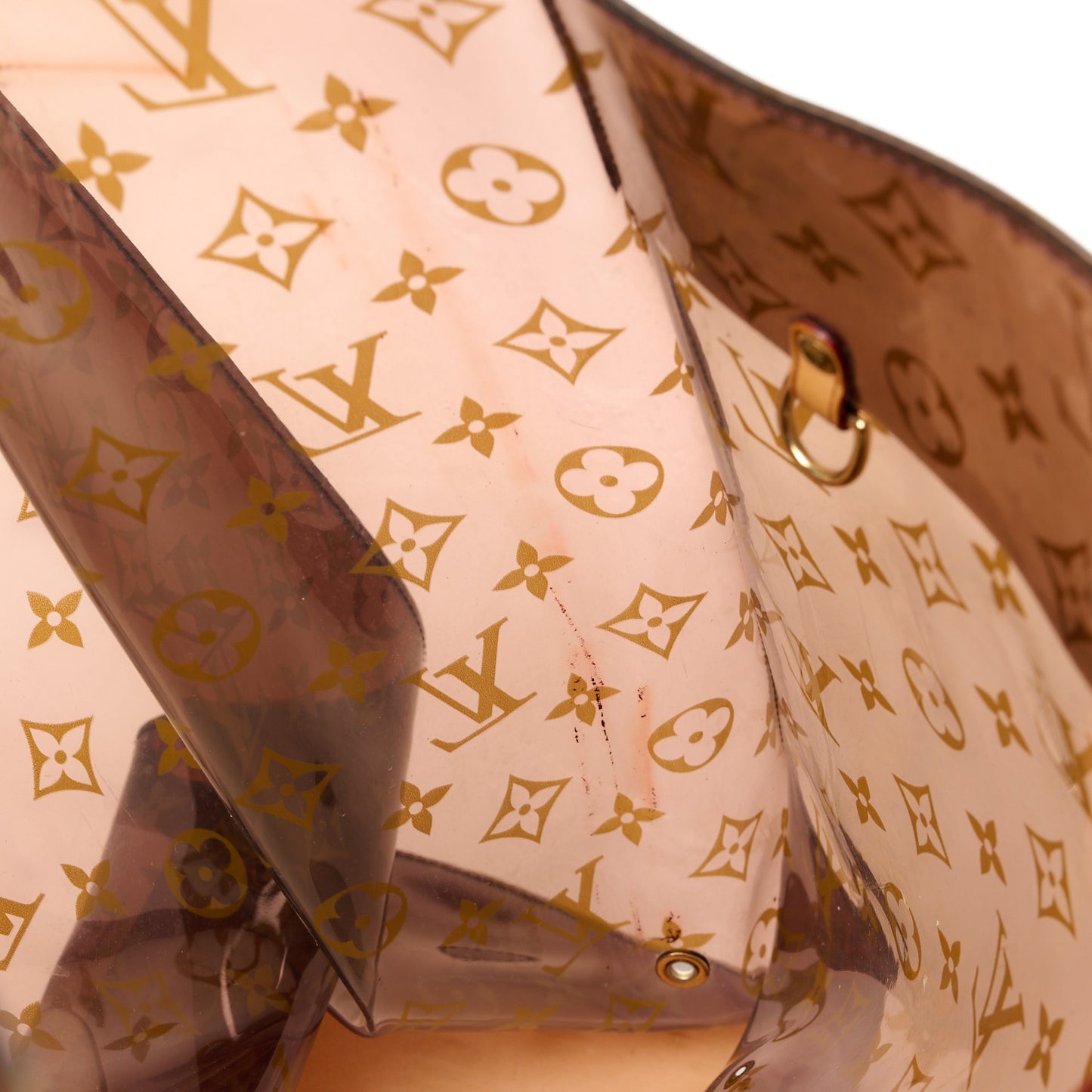 LOUIS VUITTON Vinyl Monogram Ambre Sac Cabas GM