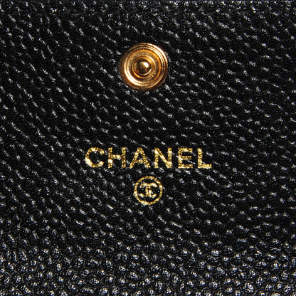 Chanel Caviar Quilted Flap Card Holder Black 6 of 8