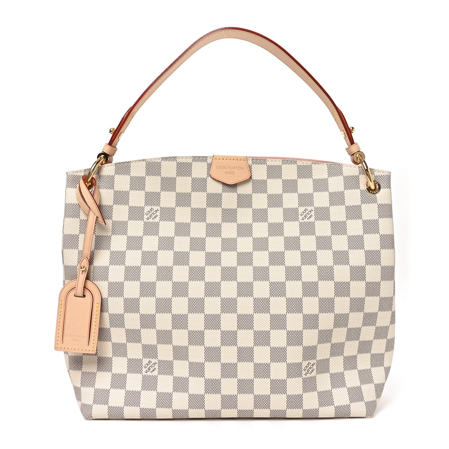 Louis Vuitton Damier Azur Graceful PM Rose Ballerine 1 of 9