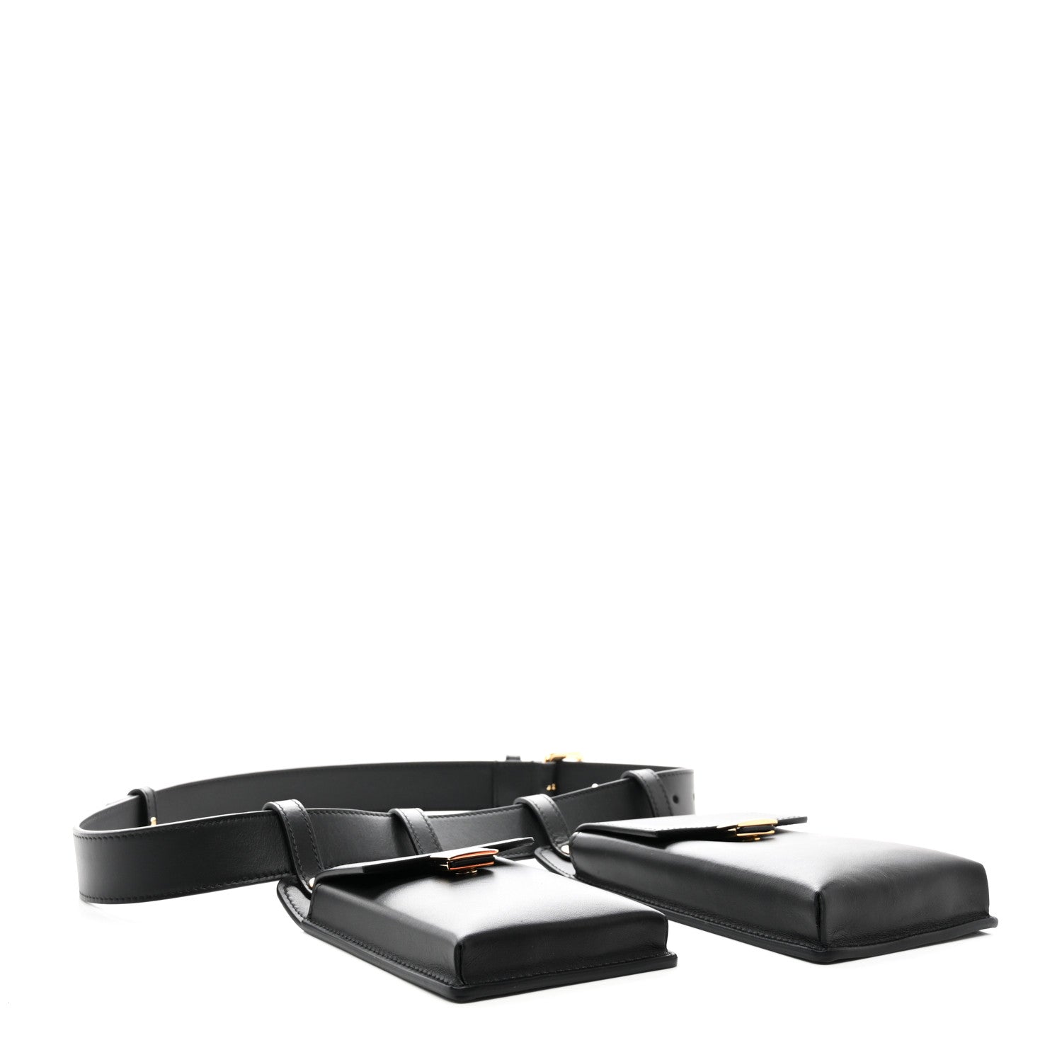 Fendi Calfskin Multi Pocket Belt Black 4 of 15