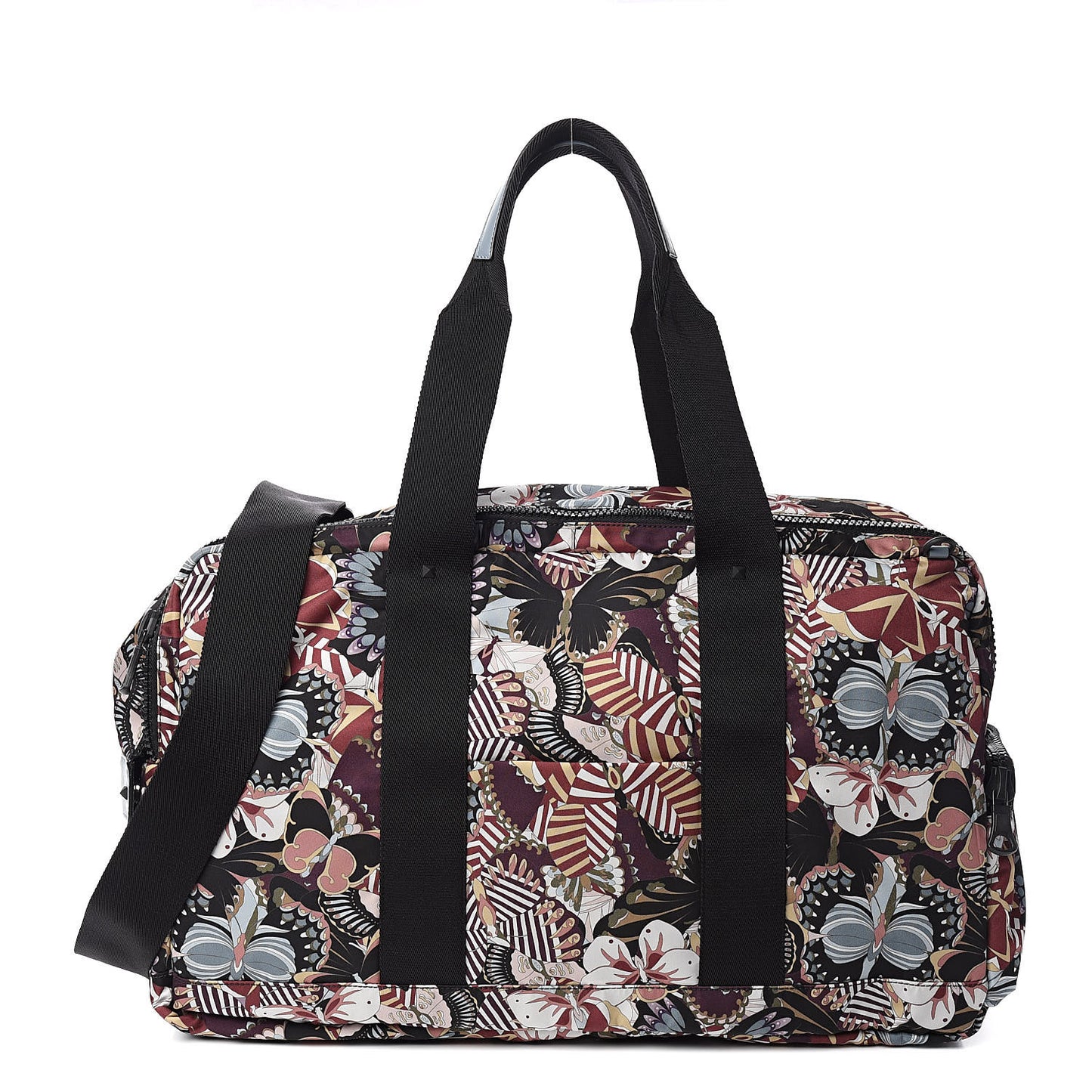 Nylon Camubutterfly Duffle Bag Multicolor
