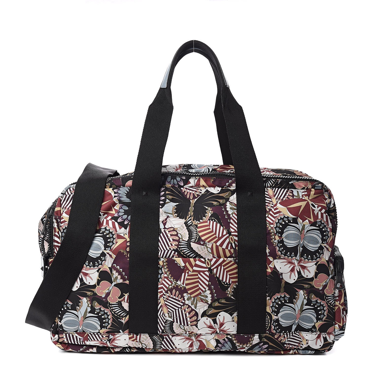 Valentino Garavani Nylon Camubutterfly Duffle Bag Multicolor 1 of 9