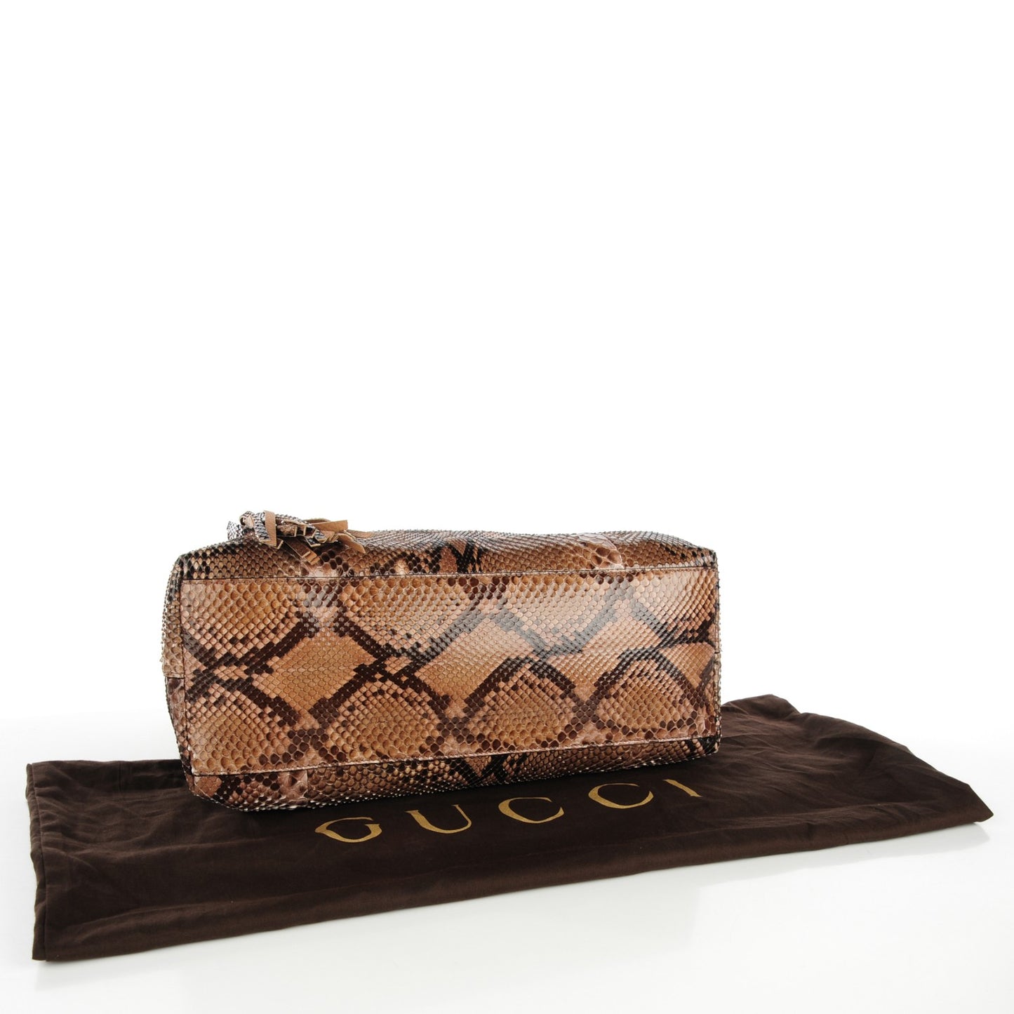 Python Medium Soho Chain Hobo Beige