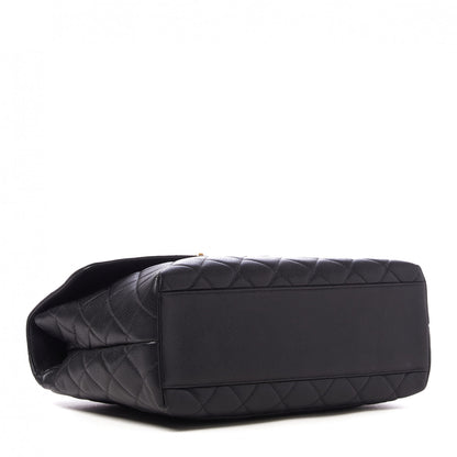 Chanel Caviar Quilted Jumbo Kelly Flap Black 3 of 9