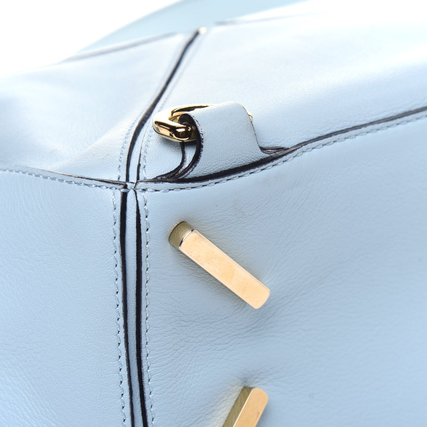 Calfskin Small Puzzle Bag Aqua