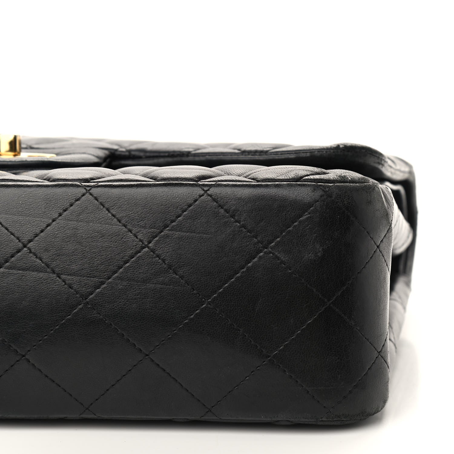 Chanel Lambskin Quilted Jumbo Double Flap Black 7 of 9