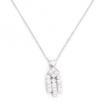 Tiffany Platinum Diamond Legacy Pendant Necklace 1 of 4