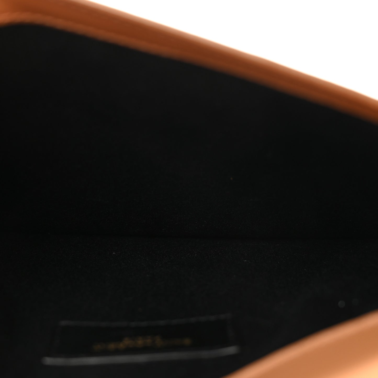 Smooth Shiny Calfskin Uptown Pouch Dune