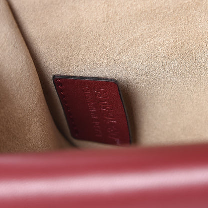 Chloe Calfskin Mini Georgia Crossbody Bag Bordeaux 7 of 10