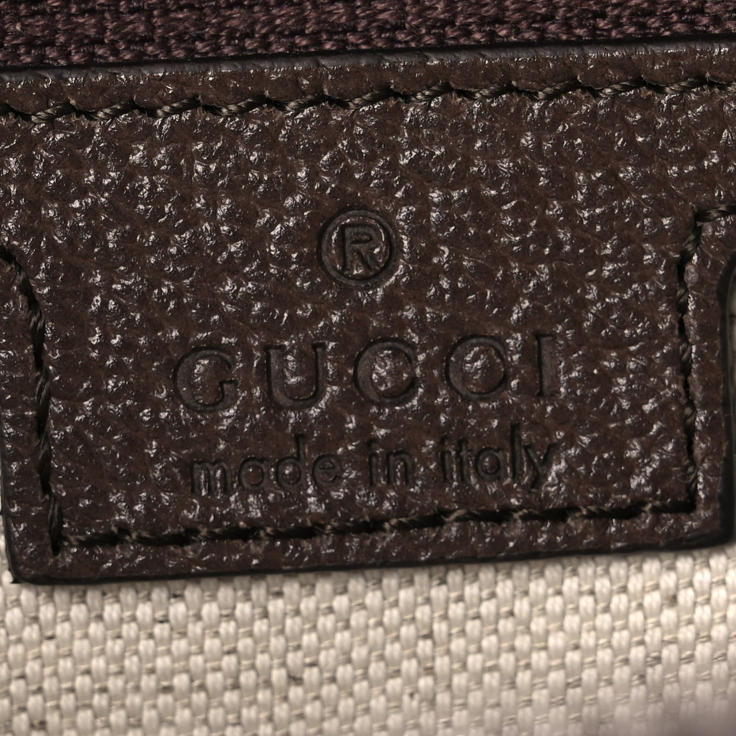 Soft GG Supreme Monogram Medium Ophidia Belt Bag  Dark Brown