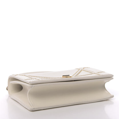 Christian Dior Lambskin Studded Medium Diorama Flap Bag Latte 4 of 16